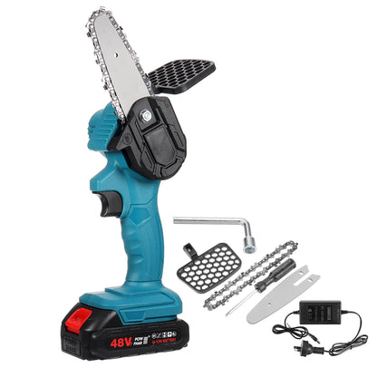 Upgraded 6-Inch Mini Electric Chainsaw Cordless with 2 Batteries