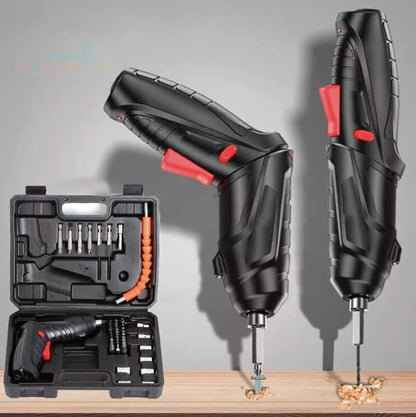 Set Șurubelniță Electrică 2-în-1 cu Trusă Completă