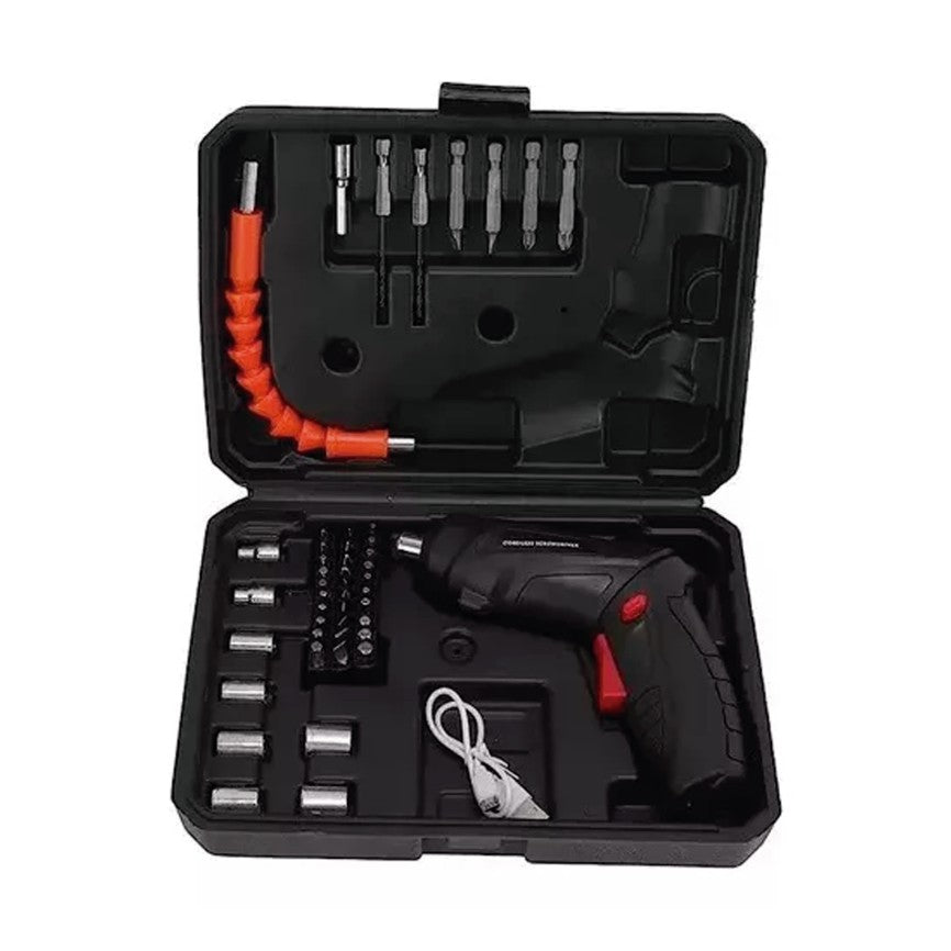 Set Șurubelniță Electrică 2-în-1 cu Trusă Completă
